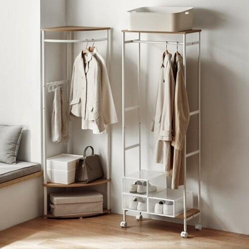 Household multi functional kitchen storage triangle rectangle shelf movable organizer rack