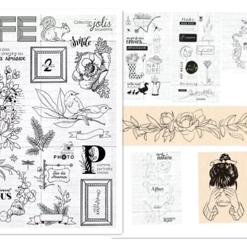 French Clear Stamp/Seal for DIY scrapbooking/photo album Decorative clear stamp sheets C656