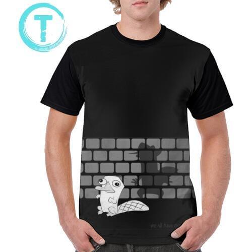 Perry Platypus T Shirt We All Have Our Secrets T-Shirt Short Sleeve 5x Graphic Tee Shirt Cute Man Fashion Tshirt