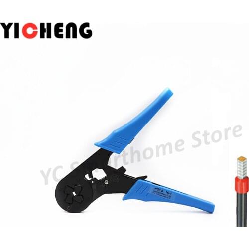 HSC8 16-4 9" European Ratchet Crimper Terminal Crimp Pliers Hardware Tools 6-16mm2 AWG10-5