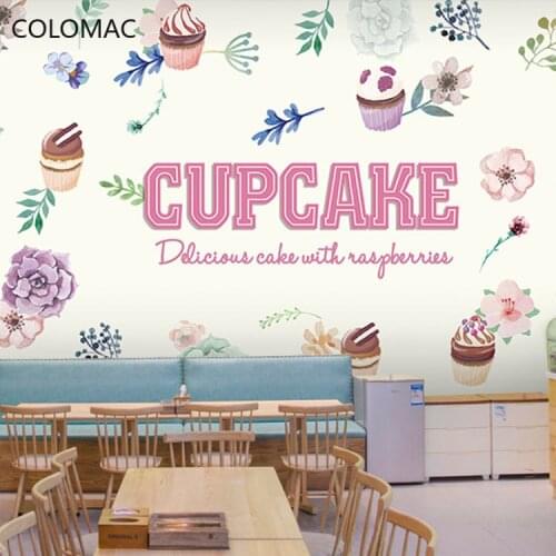 Colomac Custom Private Home Baking Dessert Shop Background Wallpaper Cake Shop Wall Decor Mural Decor for Kitchen Drop Shopping