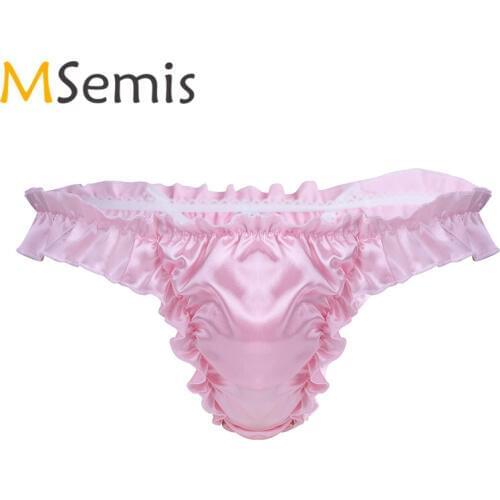 Swimwear Mens Panties Bikini Swimsuit Thong Briefs Underwear Shiny Swimming Trucks Male Thong High Cut Low Rise Panties