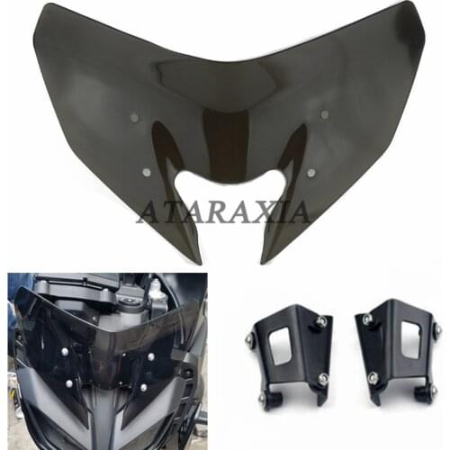 Motorcycle Double Bubble Windshield WindScreen Screen For YAMAHA MT-09 FJ-09 MT09 SP FJ09 2017 2018 2019 2020 MT 09 FJ 09