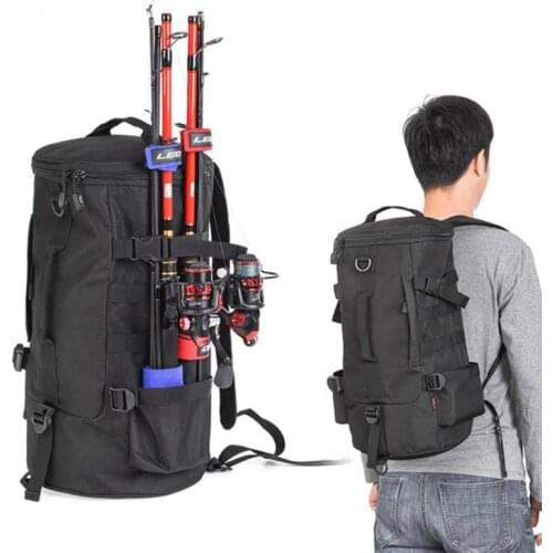 23L Men Women Multifunctional Fishing Tackle Bags Outdoor Backpack Trekking Single Shoulder Crossbody Bags Fishing Bags #ND
