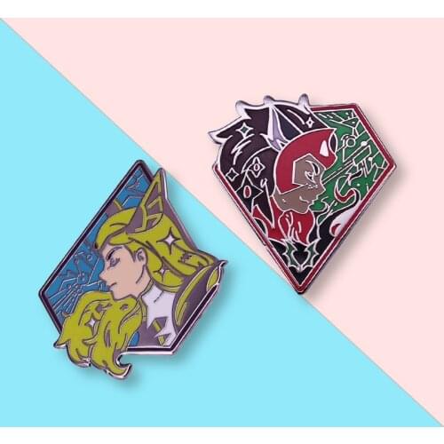 She-Ra Enamel Pin Set : Princess of Power Catra Adora Brooch Classic Nostalgic Animation Jewelry