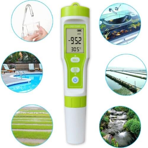 ORP-100 Redox ORP Meter Water Quality Monitor LCD Digital Detector Pen Type Analyzer Tester With Automatic Calibration Tools