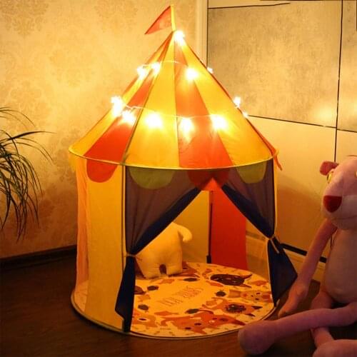 Portable Folding Kids Play Tent Indoor Playhouse Yurt Easy Setup Tent For Children Castle Outdoor Yurt Pit Pool Playhouse Toys