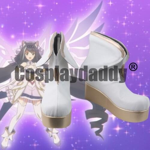 Princess Connect Re:Dive Priconne Gourmet Edifice Kyaru Princess Form Ver. Cosplay White Shoes Platform Ankle Boots S008