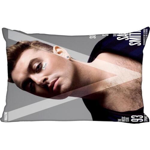 Sam Smith Pillow Cover Bedroom Home Office Decorative Pillowcase Rectangle Zipper Pillow cases Satin Fabric No Fade