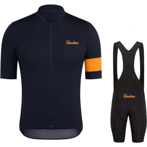 Team Raudax 2021 Short Sleeve Jersey Red Ropa Ciclismo Hombre Summer Cycling Clothing Triathlon Bib Shorts Suit Bike Uniform