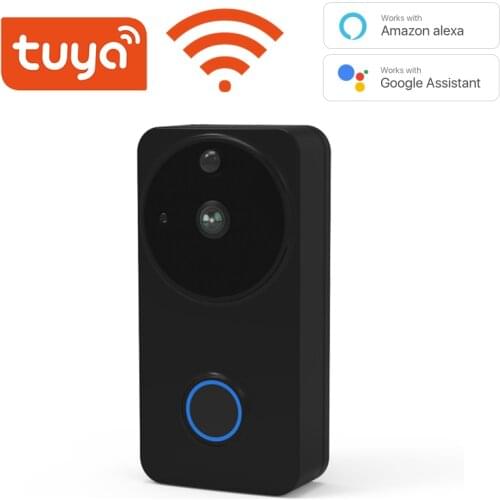 Tuya Smart Doorbell WiFi Wireless Intercom Doorbell Security bell Camera 1080P HD Night Vision For Home Security Bell Camera