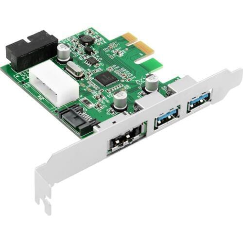 External 2 Ports USB 3.0 + 1 Port Power over eSATA 3.0 + 19Pin USB header PCI-e PCI Express Combo Card