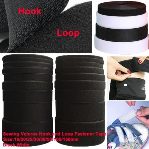1M/Pair 16mm-150mm Velcros Tape Non-Adhesive Hook and Loop Sewing Fastener Tape Nylon Fabric Magic Tape For Sewing Accessories