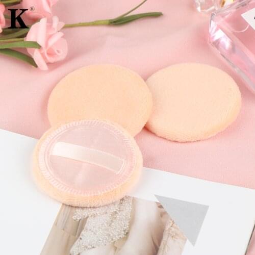 6Pcs/bag Professional Round Shape Facial Face Body Powder Foundation Puff Portable Soft Cosmetic Puff Women Beauty Tool