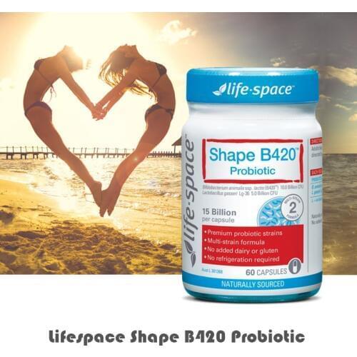 Australia Life Space Body Shape B420 Probiotic 60Caps Beneficial Bacteria Support Body Shaping Healthy Immune Digestive System