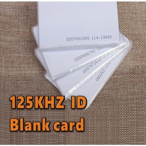 6000pcs/lot EM ID CARD TK4100 reaction ID card 125KHZ EM4100 RFID Card for Access Control Time Attendance