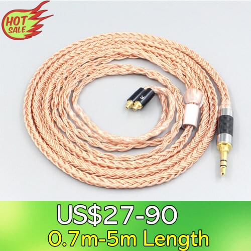 LN007691 XLR 2.5mm Balanced 16 Core 99% 7N OCC Earphone Cable For AKG N5005 N30 N40 MMCX Sennheiser IE300 IE900