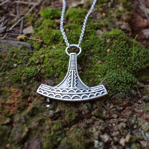 Norse Axe Pendant Necklace Axe Of Ukko God Of The Sky Weather Harvest And Thunder In Finnish Mythology 12pcs