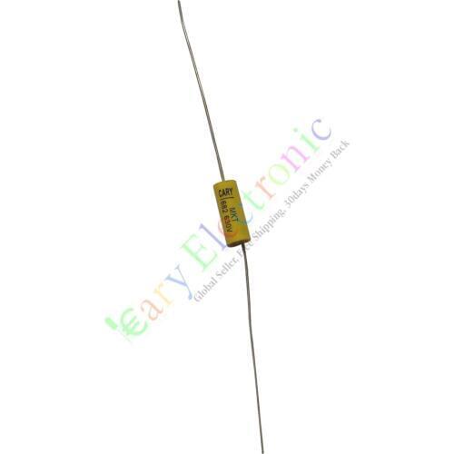 Wholesale and retail 50pc yellow long lead Axial Polyester Film Capacitor 0.0068uF 630V fr audio amps free shipping