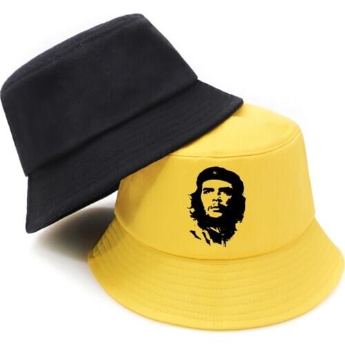 Che Guevara Hero Sunscreen Menss Bucket Hat Foldable Hip Hop Fishing Hat Woman Simple Panama Outdoor 2020 Adult Gorro Pescador