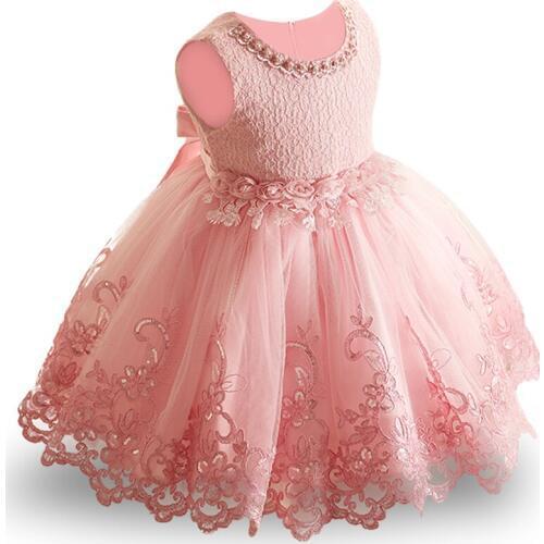 Toddler Girls Baby Girl Princess tutu Dress Flower Lace Princess Children Bridemaid Dress For Wedding Girls Party Prom Dresses