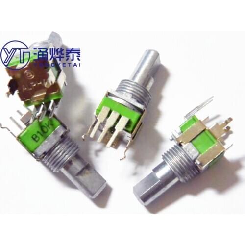 RK09 precision potentiometer B10K single curved foot shaft length 15MM