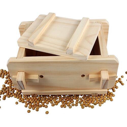 Handmade Restaurant Kitchen Home Removable Wooden Press Box Small DIY Tofu Mold Maker Accessories Cooking Tools