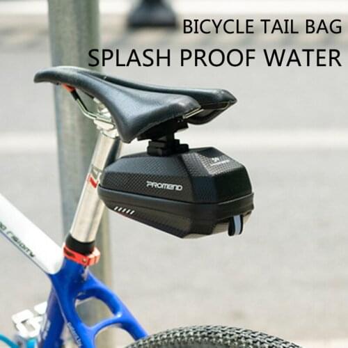 Water repellent bicycle front beam bag rear bag PU surface not soft Two way zipper net fix items Three point sturdy bicycle bag