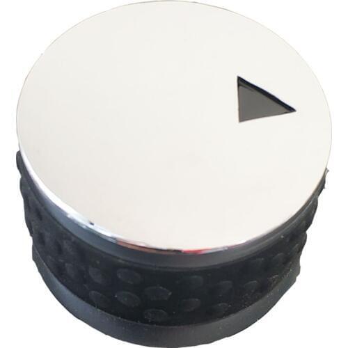 Earth Star New Rotary switch Metal Zinc Alloy with Silver Chrome Plated Gas cooktop stove valve button OD 36mm