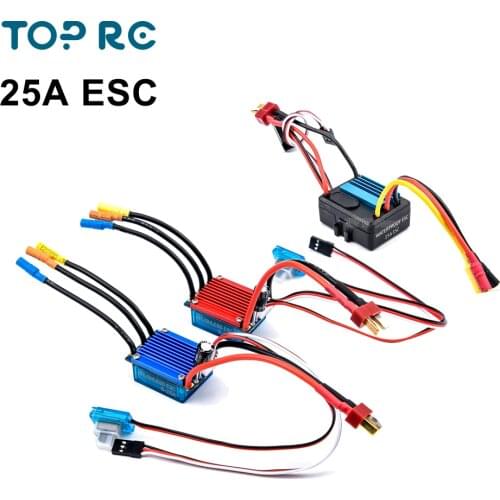 1 pcs 25A ESC Brush Electronical Speed Controller 2S wafterproof dustproof for 1/16 1/18 RC Car Off Road Truck