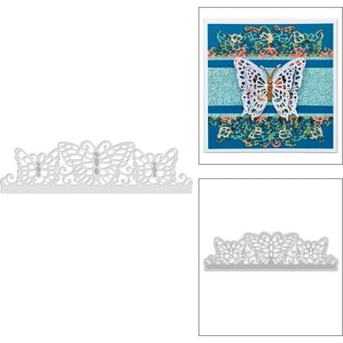 2020 New Butterfly Lace Border Metal Cutting Dies and Edge Die Cut Scrapbooking For Crafts Card Making Supplies no Stamps Sets