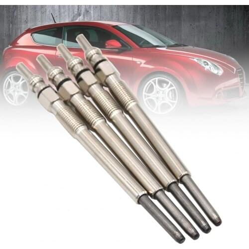 4Pcs Spark Plug Perfect Fitment Modified Parts Silver Color 1.3 CDTI Engine Heater Glow Starter 46779614 for Alfa Romeo