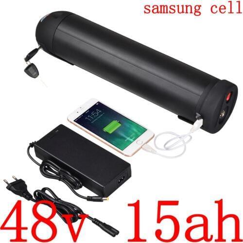 48v 15ah lithium ion battery 48V 500W 750W 1000W ebike battery 48V 9AH 12AH 15AH electric bike lithium battery use samsung cell