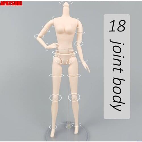 1:6 Dolls Accessories 18 Jointed Body for 11.5" BJD Dollhouse Movable Nude Naked 1/6 Doll Body DIY Toys for Children Gifts