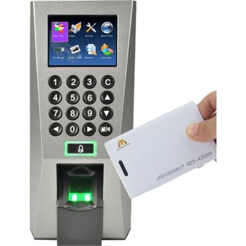 Biometric Fingerprint Access Control F18 Smart Door Access Control System Time Attendance With 125Khz ID Card