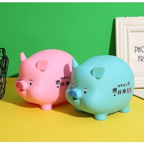 1PC New Piggy Money Saving Case Bank Home Decor Children Toys Money Boxes Cartoon Pig Shaped Birthday Gift Coins Storage Box