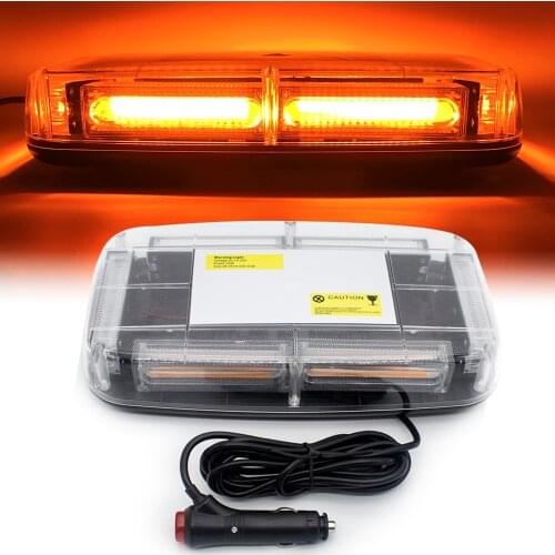 COB LED Strobe Light Bar Car Truck Roof top Police Emergency Flashing Warning Lights Red Blue Yellow Hazard Light Beacon