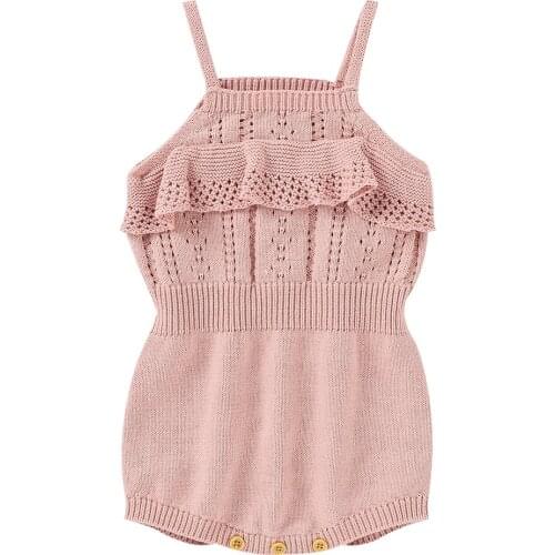 Baby Bodysuits Newborn Bebes Girls Sleeveless Strap Jumpsuits Coveralls Fashion Summer Outerwear Toddler Infant Kids Outfits Top