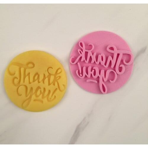Thank you cookie seal embossing mold baking tool cake mold Thanksgiving