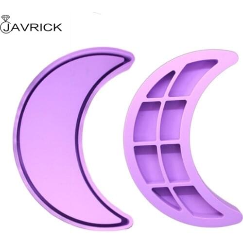 Moon Tray Resin Mold Moon Phase Dish Tray Resin Silicone Casting Mold Frosting Moon Jewelry Storage Plate Mold Craft Tools