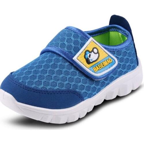 2021 Children Shoes Infant Kids Sneakers Shoes Baby Girls Boys Solid Stretch Mesh Net Breathable Sport Run Fashionable