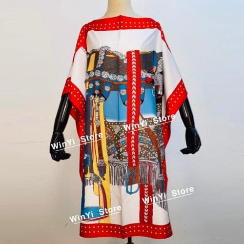 Fashionable Kuwait Style silk kaftan dress boho colourful pattern Dashiki African womens Silk Kaftan dress African Clothing