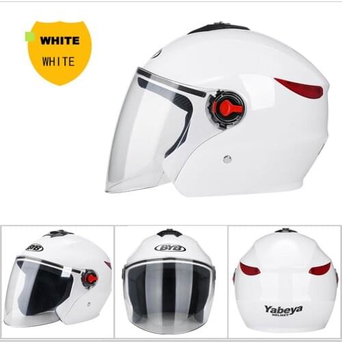 New Motorcycle Open Face Helmet All Year Round Use Comfortable Half Helmet with Sun Visor for Adult Men Women