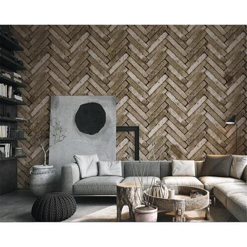 Beibehang wallpaper Retro 3d brick wallpaper brick wallpaper restaurant clothing store barber shop bar wallpaper for kids room