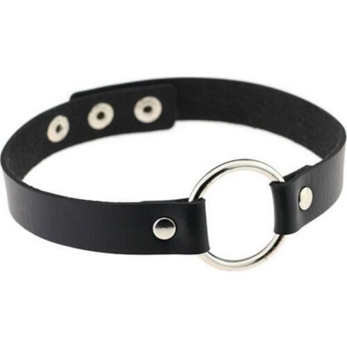 Sexy Trendy Vintage Charm Round Gothic Collar Necklaces Jewelry Gift Gothic Leather Heart Harajuku Women Punk Choker Necklace