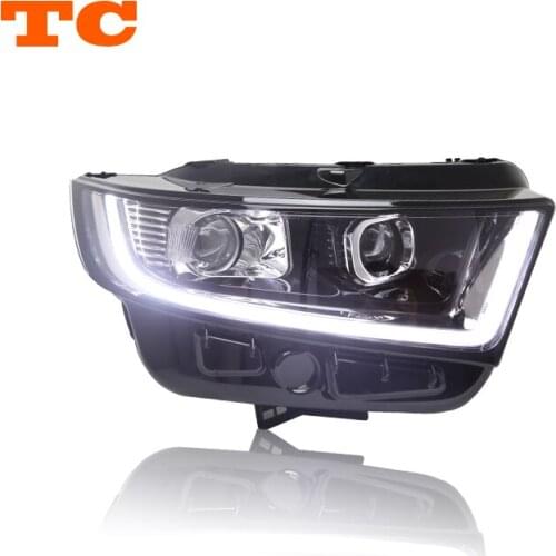 2015-2019 Year For Ford Edge Front Lamps LED Black Housing With Moving Dynamic LED Turning