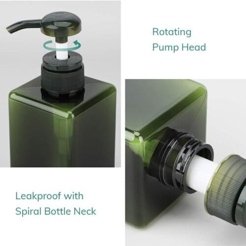 Q1QD 3pcs Empty Pump Containers for Lotion Liquid Shampoo Conditioner Hand Shower