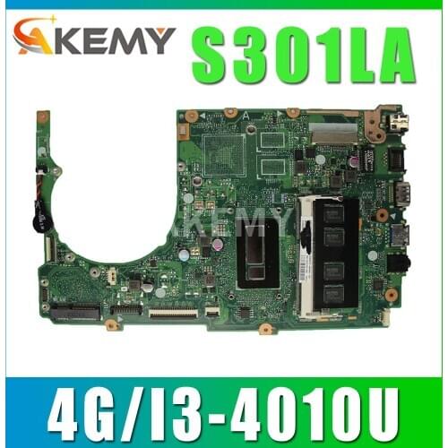S301L S301LA motherboard For Asus S301LA REV2.2 Mainboard I3-4010U-4GB RAM Processor 100% Tested