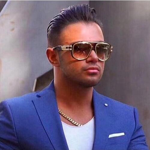 AOZE2020 Fashion Hip Hop Grandmaster Six Style Shield Sunglasses Men Women Cool Brand Design Sun Glasses lunette de soleil femme