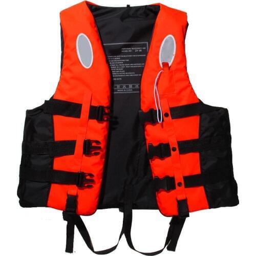 Polyester Adult Life Vest Jacket Swimming Boating Ski Surfing Survival Drifting Life Vest with Whistle Water Sports Man Jacket